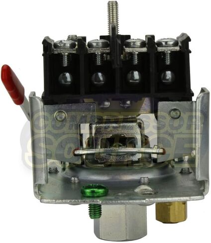 مفتاح ضغط Pumptrol مربع D لضاغط الهواء المضغوط 9013FHG12J52M1X 95-125 رطل لكل بوصة مربعة مع أداة التفريغ ورافعة التشغيل/الإيقاف (Paks) in Kuwait