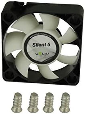 Gelid Solutions Silent 4 – 40mm Computer Fan, 3 Pin Molex, 40x40x10mm, Fan Speed: 4200RPM, Hydro Bearing, FN-SX04-42, Very Quiet, Noise Level 18.9 dBA, Color Black in Kuwait