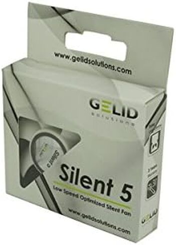 Gelid Solutions Silent 4 – 40mm Computer Fan, 3 Pin Molex, 40x40x10mm, Fan Speed: 4200RPM, Hydro Bearing, FN-SX04-42, Very Quiet, Noise Level 18.9 dBA, Color Black in Kuwait