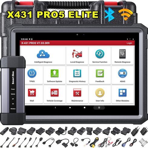 LAUNCH X431 PRO5 with Free J2534 ECU Reprogramming Tool for OEM Reprogramming and Diagnostics, 50+ Reset,OE-Level All Systems Bi-Directional Scanner for CANFD/DOIP/Heavy Duty Truck Scanner in Saudi Arabia