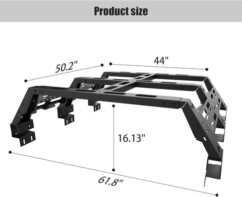 ترقية رف سرير الشاحنة المناسب لتويوتا تاكوما 2005-2022 مع غطاء تونيو in Kuwait