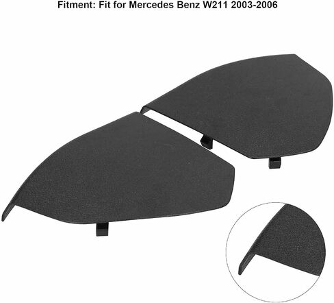 Fydun Front Door Upper Cover Trim Panel Left Right 2117270148 for Benz W211 2003-2006(Black) in Saudi Arabia