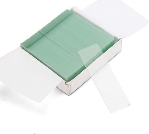 مجموعة شرائح المجهر السريعة مع 72 شريحة فارغة تم تنظيفها مسبقًا و100 غطاء زجاجي، حواف أرضية in Kuwait