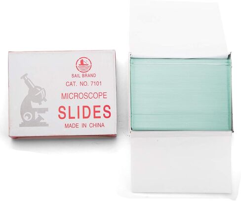 مجموعة شرائح المجهر السريعة مع 72 شريحة فارغة تم تنظيفها مسبقًا و100 غطاء زجاجي، حواف أرضية in Kuwait