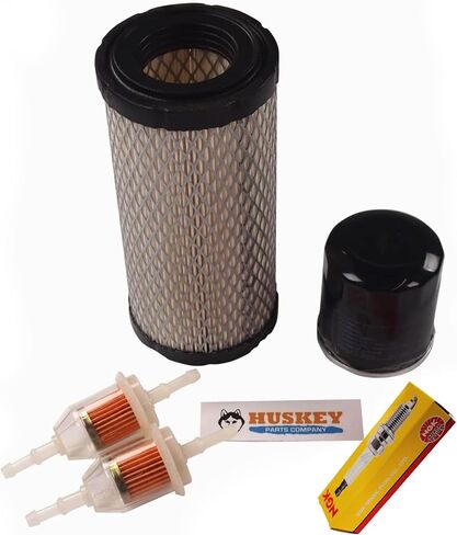 Huskey Golf Cart Tune Up Kit for Club Car Precedent 2004-Up W/ FE350 Kawasaki Motor, Includes Air Filter, Oil Filter, NGK Spark Plug, 2X Fuel Filters, Clutch Drive & Starter Generator Belt (Selective) in Saudi Arabia
