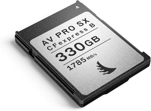 Angelbird - AV PRO CFexpress B SX - 330 جيجابايت - بطاقة ذاكرة CFexpress Type B - أداء عالي السرعة - للتصوير الفوتوغرافي والفيديو المتتابع - ما يصل إلى 12K+ RAW in Kuwait