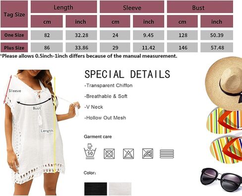 Swimsuit Cover Ups Women Lace Crochet V-Neck Summer Beach Cover Bikini Wear Coverups Dress for Swimwear Bathing Suit in Saudi Arabia