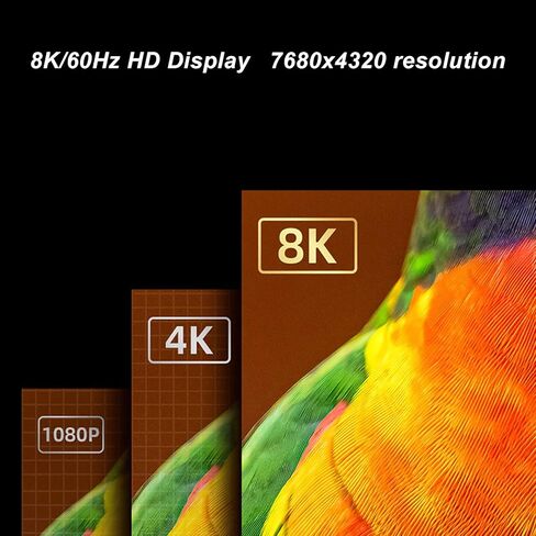 محول USB C، محول USB C ثنائي الاتجاه 2 في 1 خارج 8K 60 هرتز عالي الدقة من النوع C مع مؤشر طاقة لأجهزة الكمبيوتر، يدعم نقل البيانات ثنائي الاتجاه USB3.1 Cen2 بسرعة 10 جيجابت في الثانية in Saudi Arabia