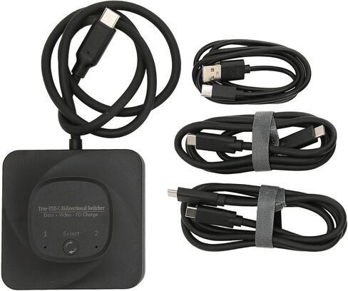 محول USB C، محول USB C ثنائي الاتجاه 2 في 1 خارج 8K 60 هرتز عالي الدقة من النوع C مع مؤشر طاقة لأجهزة الكمبيوتر، يدعم نقل البيانات ثنائي الاتجاه USB3.1 Cen2 بسرعة 10 جيجابت في الثانية in Saudi Arabia