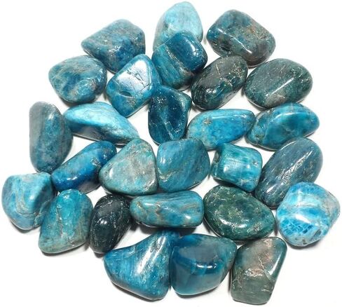 Pachamama Essentials Blue Apatite Tumbled - حجر الشفاء - كريستال شفاء 20-25 مم (1) in Saudi Arabia