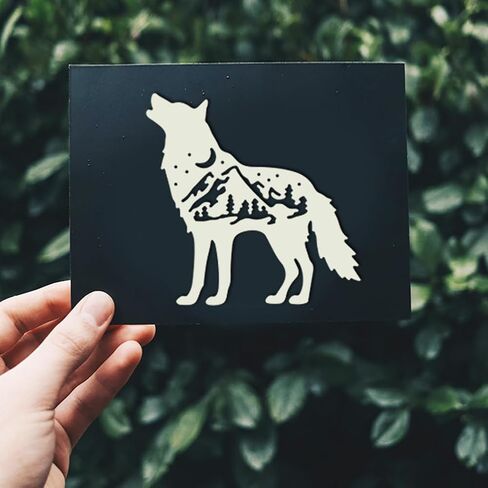 BENECREAT 4 Styles Metal Animals Cutting Dies, Elephant Wolf Horse Camel Die Cuts Embossing Stencils Template for Paper Card Making Decoration DIY Scrapbooking Album Craft Decor, 0.8mm Thick in Saudi Arabia