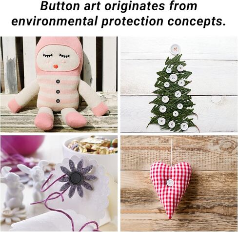 أزرار الخياطة MAEXUS - 120 حزمة من أزرار القميص المستديرة باللونين الأبيض والأسود مع 4 فتحات و5 أحجام من أزرار الراتنج - مثالية للخياطة والقمصان والسترات والبدلات والحرف اليدوية in Kuwait