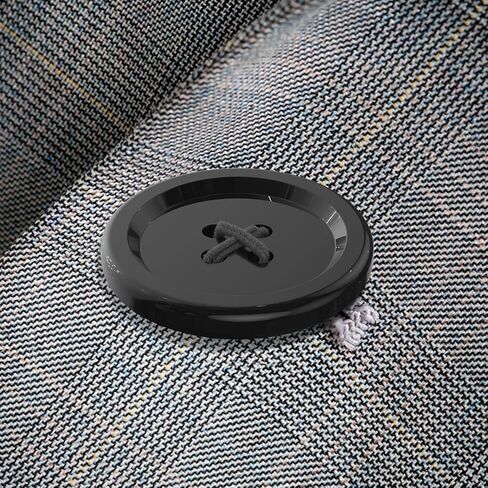 أزرار الخياطة MAEXUS - 120 حزمة من أزرار القميص المستديرة باللونين الأبيض والأسود مع 4 فتحات و5 أحجام من أزرار الراتنج - مثالية للخياطة والقمصان والسترات والبدلات والحرف اليدوية in Kuwait