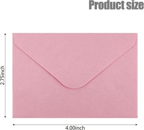 50 Pcs Gift Card Envelopes, Assorted Color Mini Envelopes with Gummed Closure for Business Cards Gift Cards Small Notes Cards (4 x 2.7 Inches) in Saudi Arabia