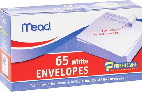 Mead Press-It Seal-It #6 3/4 مظروف أبيض، عدد 65 (75028) in Saudi Arabia