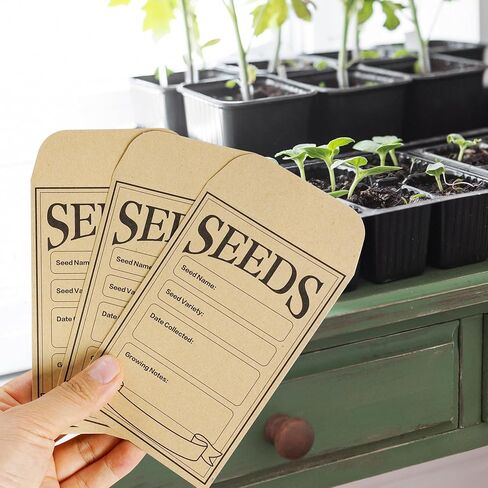 80 قطعة من مغلفات البذور، حقيبة حزمة بذور ذاتية الغلق، 3.1 × 4.7 بوصة، عبوات بذور صغيرة لبذور الخضروات الزهرية in Kuwait