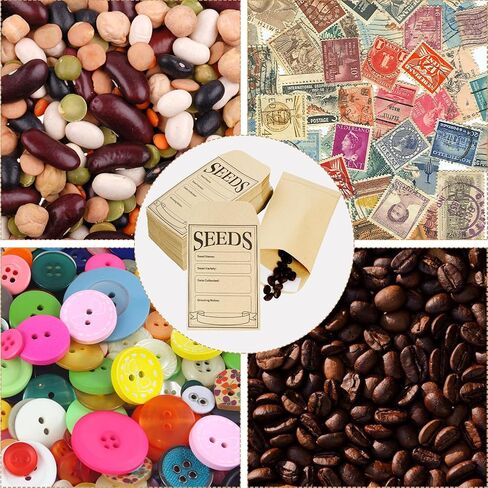 80 قطعة من مغلفات البذور، حقيبة حزمة بذور ذاتية الغلق، 3.1 × 4.7 بوصة، عبوات بذور صغيرة لبذور الخضروات الزهرية in Kuwait