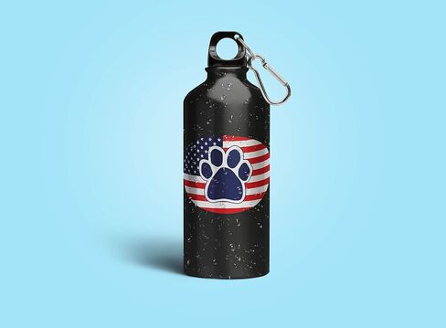 Set of 2 USA Sticker Dog Paw on US Oval Flag 4 in. Proud American Patriotic United States Flag Vinyl Decals for Car Bumper Trucks Laptop Window Wall Decoration in Saudi Arabia