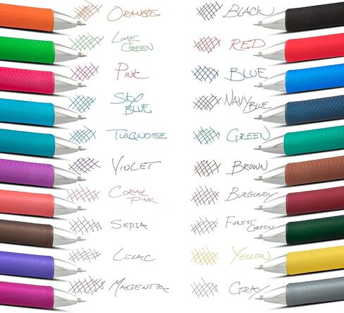 Pentel EnerGel RTX Retractable Liquid Gel Pen, (0.7mm), Medium line, Assorted Ink, Pack of 20 (BL77BP20M) in Saudi Arabia