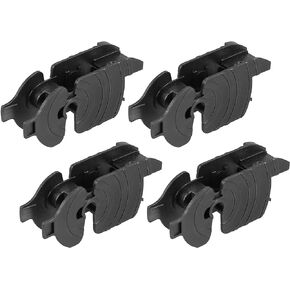 ACROPIX Universal Front Wiper Blade Arm Adapter Clip Type D - Pack of 4 Black