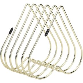 File Folder Stand, Metal Book Holder Desktop Magazine Storage Rack Organizer 5 Slot Heart Shaped File Sorter for Home Office Decoration (Rose Gold)