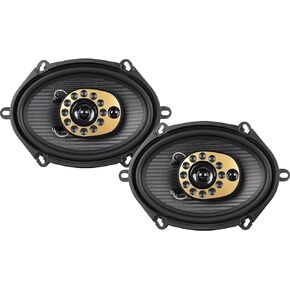 Jensen JS68T Full Range 6″x8″ 3-Way Speakers | Multi-Fit Design | Fits 5″x7″ Openings | Sold in Pairs