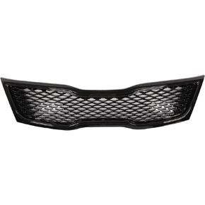 JX RACING · PERFORMANCE · ACCESSORIES Compatible with Kia Optima EX/LX 2014-2015 Front Upper Grille Grill Black With Red Trim