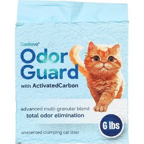 Tofu Cat Litter, Kitty Litter with Activated Carbon, Clumping Cat Litter, Litter Deodorizer, Unscented Cat Litter, Flushable Cat Litter, Low Dust Cat Litter, Low Tracking Cat Litter, 6lb