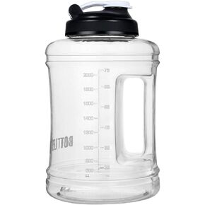 Water Bottle with Handle 2.5L Large Sports Water Bottle Half Gallon BPA Free Plastic Water Bottles Wide Mouth Water Bottle 83oz Reusable Gym Water Jug for Home Drinking Outdoor Sports Hiking Fitness