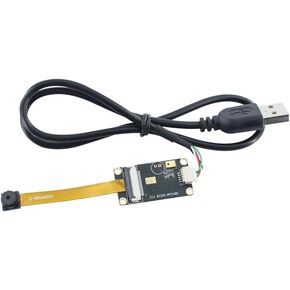 OV5640 USB Camera Module 5MP 2592x1944 Fixed Focus 60 Degree Camera for Win XP Win7 Win8 Vista Mac Linux Android 4.0 Jetson Nano with Microphone Plug and Play