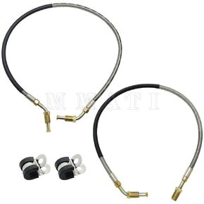 2PCS Front Left & Right Brake Hose Lines 1930752 1930753 Compatible for Polaris Sportsman 335 400 500 1993-2000 Xplorer Xpress Scrambler Sport Xpedition 250 300 325 350 400 425 500 335 455