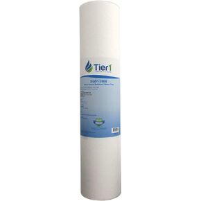 Tier1 1 Micron 20 Inch x 4.5 Inch | Spun Wound Polypropylene Whole House Sediment Water Filter Replacement Cartridge | Compatible with Pentek DGD-2501-20, 155360-43, P1-20BB, Home Water Filter