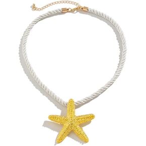 Starfish Necklace for Women Gold Starfish Necklace Silver Starfish Necklace Beach Choker Necklace