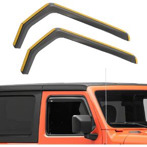 عاكس النافذة الجانبية لواقي المطر من AUXMART لسيارة Jeep Wrangler JK 2-Door 2007-2017، قناع ظل المطر للنافذة (عبوتان، ليس لـ JL) in Kuwait