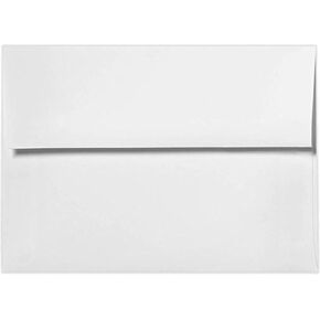 LUXPaper 4Bar A1 Invitation Envelopes | 3 5/8" x 5 1/8" | Bright White | 24lb. Text | 50 Qty