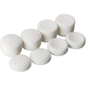 8 Pcs Anti-Slip Rubber Button Joystick Thumb Grip Stick Cap Cover Case Skid Heighten for Playstation 4 PS4 PS3 PS2 Xbox One Xbox 360 (White)