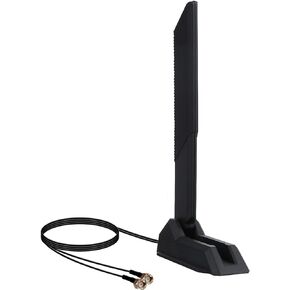 Tri-Band WiFi Antenna 2.4/5/6G RP-SMA Magnetic Base Adapter Antenna with 2.6ft Extension Cable for Asus Z690 B560 H610 H670 B660 Z690 Motherboard 2T2R PCI-E Bluetooth Network Router