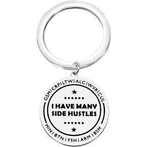 FAADBUK FF14 Inspired Keychain Game Lover Gift FF14 Merch I Have Many Side Hustles for Gamer