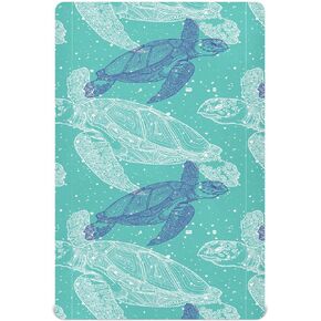 Sea Turtles Mandala Crib Sheets for Boys Girls - Portable Microfiber Fitted Crib Sheet for Playard and Mini Crib Mattress, Soft & Breathable, 27x39 Inch
