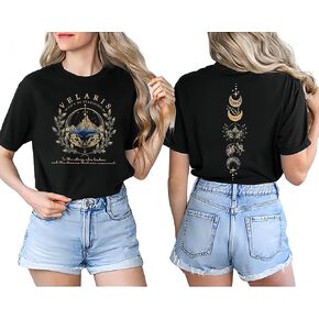 Vintage Book Shirts for Women Acotar Night Court T-Shirt Velaris City of Starlight Tshirt Night Court Graphic Tee Tops