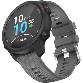 OVERSTEP متوافق مع Garmin Venu 2 Plus، Venu SQ Band، حزام معصم 20 مم سريع الفك مقاوم للماء من السيليكون الناعم لموسيقى Vivoactive 3، Vivomove Hr، Forerunner 645/245 Music Smartwatch