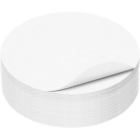 Koogel 300 Sheets Paper Circles for Crafts, 6" White Origami Paper for Kids, School Party Supplies