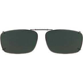Solar Shield Polarized Clip-ons (56 Rec 19 - Full Frame, Rimmed, Gunmetal)