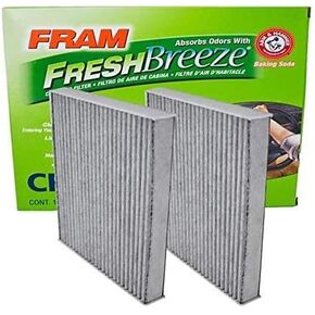فلتر هواء FRAM CF10285 Fresh Breeze Cabin مع صودا الخبز ARM & HAMMER والكربون المنشط (عبوة من 2) in Kuwait