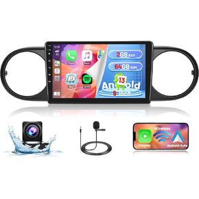 Android Car Stereo for 2007-2019 Toyota Scion xB Radio 2+64GB 9 Inch Touchscreen Car Radio Wireless Carplay Android Auto Support GPS Navigation WiFi Bluetooth FM EQ Backup Camera