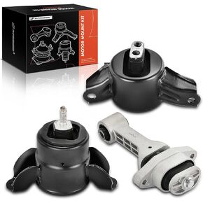 A-Premium 3PCS Engine Motor Mount Transmission Mount Torque Strut Mount Kit Compatible with Hyundai Elantra 2015-2016, Accent 2012-2017, Veloster 2012-2014 & Kia Forte Rio Forte5, Manual Transmission