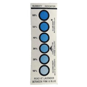 Reusable Humidity Indicator Card 20 Pack - 10% to 60%