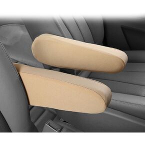 ASUBHA Car Front Seat Armrest Covers, Elastic Fabric Auto Seat Armrest Protectors, Direct Replacement Center Console Lid Armrest Cover Skin, Universal Accessories for Car, SUV, Truck and Van