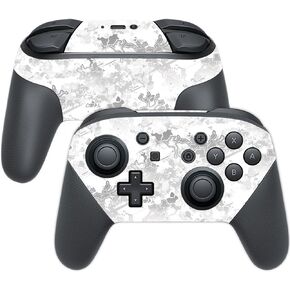 MightySkins Skin Compatible with Nintendo Switch Pro Controller - Viper Snow | Protective, Durable, and Unique Vinyl Decal wrap Cover | Easy to Apply, Remove, and Change Styles | Made in The USA