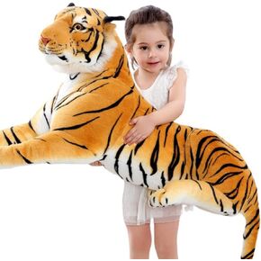 ألعاب النمر القطيفة من XIYUAN، وسادة محشوة من القطيفة، تستخدم كهدايا تزيين المنزل، لعبة حيوانات محشوة وسادة للأطفال (23.6 بوصة / 60 سم) in Kuwait